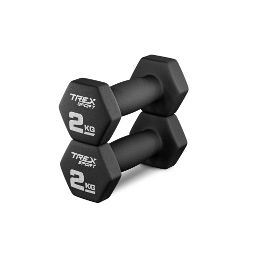 Zestaw 2x2kg hantle hantelki ciężarki neoprenowe fitness Trex Sport