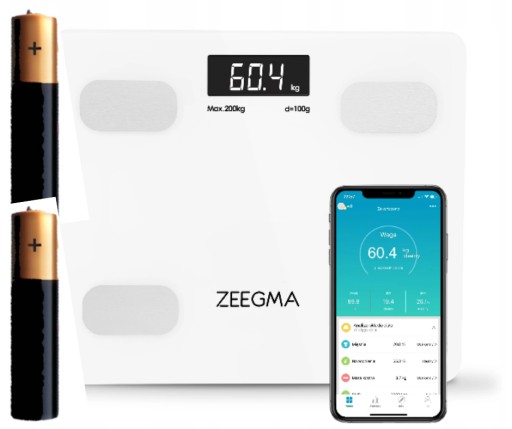WAGA ŁAZIENKOWA BLUETOOTH INTELIGENTNA ANALITYCZNA