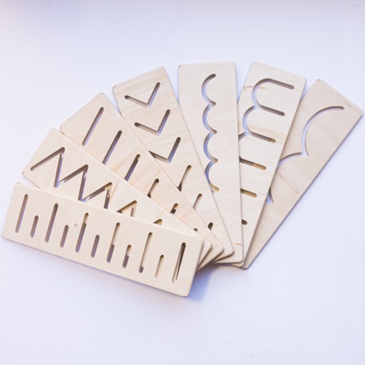 Układanka edukacyjna Montessori kształty wzory dla przedszkolaków puzzle