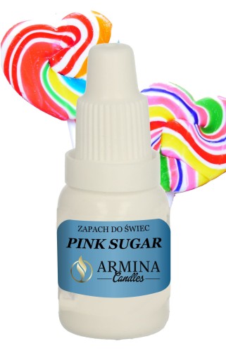 ZAPACH DO ŚWIEC PARAFINY WOSKU PINK SUGAR 10 ML