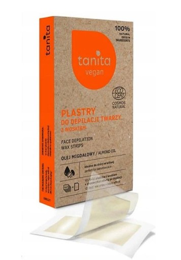 TANITA 12 PLASTRY Z WOSKIEM DO DEPILACJI TWARZY