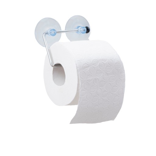 Uchwyt wieszak na papier toaletowy na przyssawkę