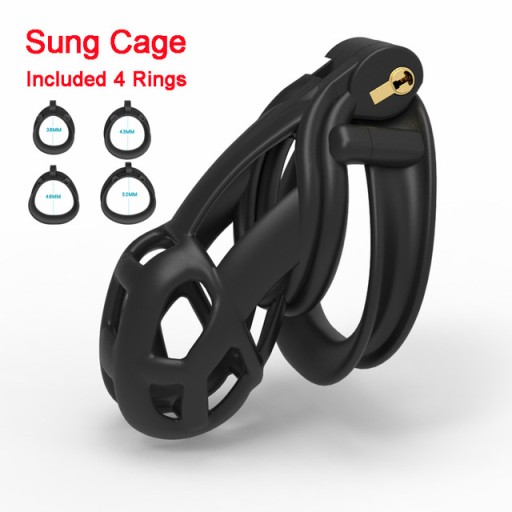 BDSM V6 3D Cobra Male Chastity Cage Python