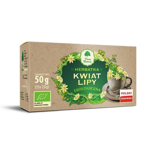 HERBATKA Z KWIATU LIPY BIO (25 x 2 g) - DARY NATUR