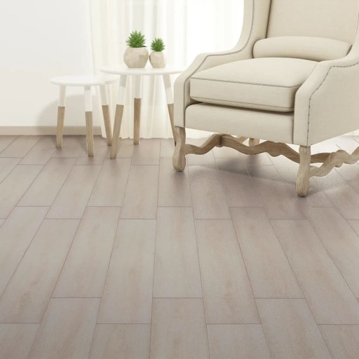 SAMOPRZYLEPNE PANELE PODŁOGOWE Z PVC 5,21M² 2MM BIAŁY DĄB