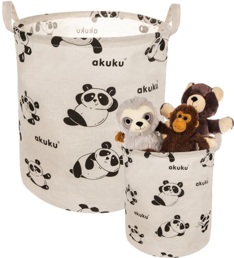 KOSZ NA ZABAWKI POJEMNIK WOREK ORGANIZER PREMIUM XL 45l AKUKU