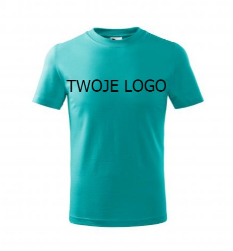 KOSZULKA Z LOGO FIRMY Z HAFTEM, WŁASNE LOGO