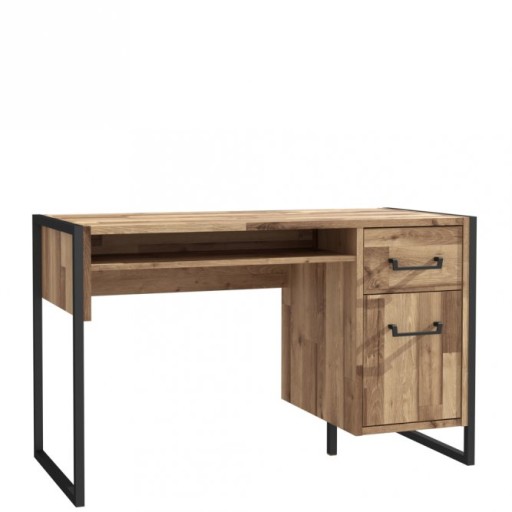 Biurko prostokątny Forte HUD 129,4 x 60,2 x 74,7 cm wielokolorowy