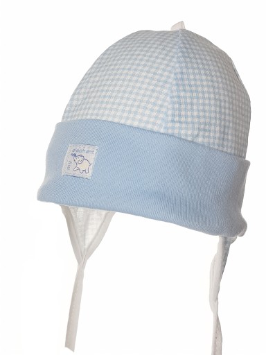 CZAPKA NIEMOWLĘCA CZAPECZKA WIĄZANA Z USZAMI BAWEŁNA 0-12 M-C MIX KOLORÓW