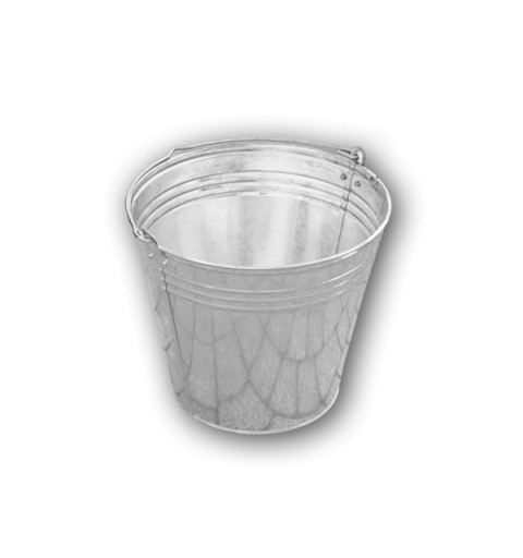 WIADRO OGRODNICZE OCYNKOWANE METALOWE 5L BRADAS