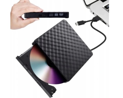 ZEWNĘTRZNY PRZENOŚNY NAPĘD CD DVD USB 3.0 i USB-C