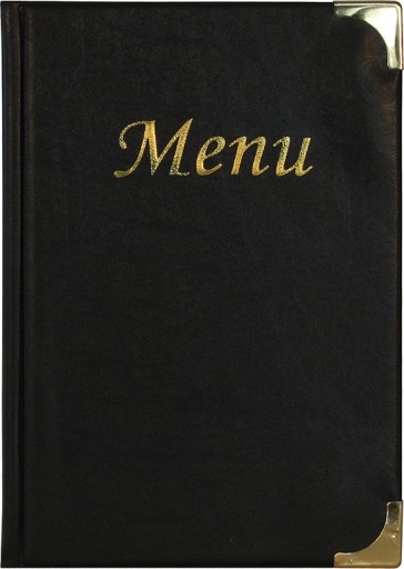 Securit Menu BASIC A5, czarny
