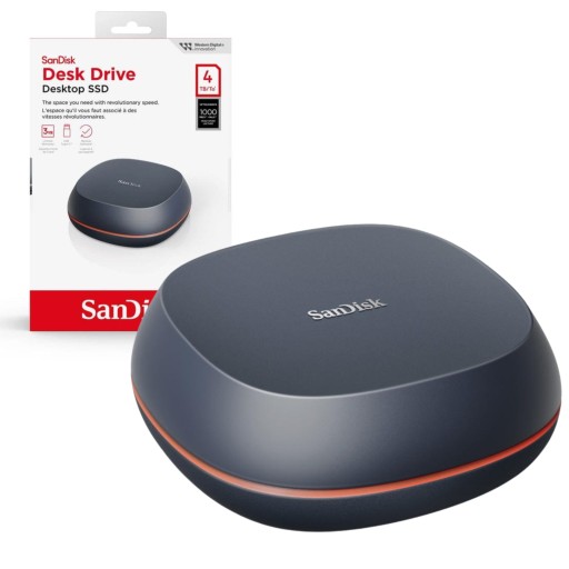 SanDisk Dysk zewnętrzny Desk Drive SSD 4TB USB Type-C (1000 MB/s)