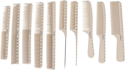 PROFESJONALNY ZESTAW FRYZJERSKI GRZEBIENIE 10 PCS