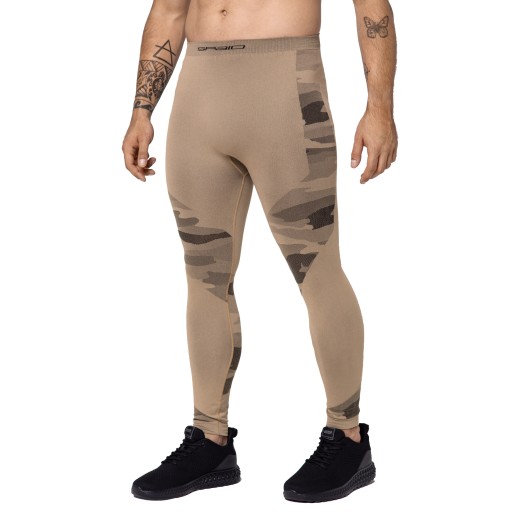 Legginsy męskie Spaio Military piaskowe 2XL