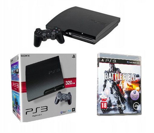 Konsola Sony Playstation 3 Slim 320 GB Karton Zestaw