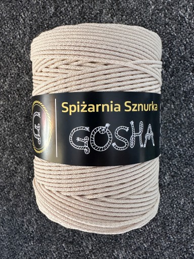 Sznurek bawełniany naturalny 2mm 300mb GOSHA