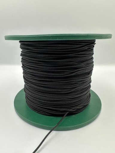 Sznurek poliestrowy 2 mm czarny GOSHA na metry