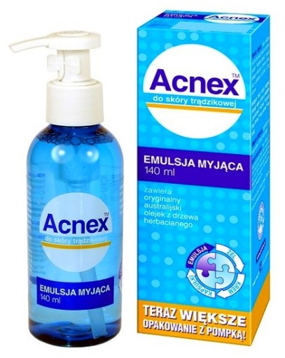 Acnex Emulsja Myjąca płyn 140 ml trądzik zaskórnik