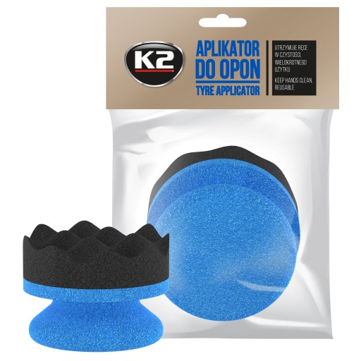 K2 APLIKATOR DO OPON plastiku gąbka do dressingów