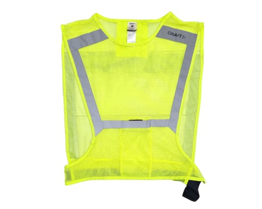 CRAFT RUN REFLECTIVE VEST SAFETY UNISEX ZNACZNIK KAMIZELKA JAK NOWA L/XL