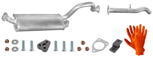 MITSUBISHI PAJERO 3.0 + 2.5 TD 4X4 1990-1996 TŁUMIK KOŃCOWY RURA SWB 2350mm