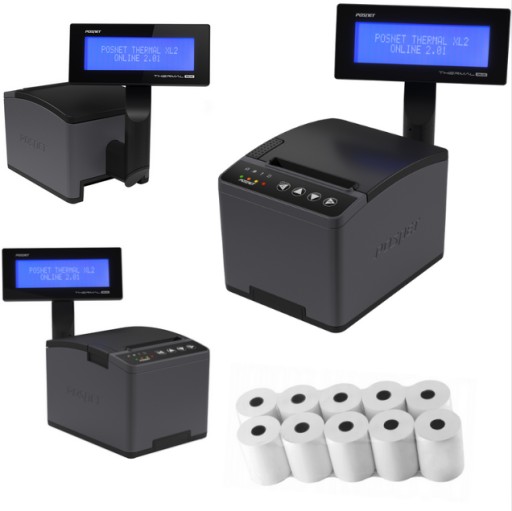 DRUKARKA FISKALNA POSNET THERMAL XL2 ONLINE 57MM ROLKI ZGLOSZENIE FISKAL
