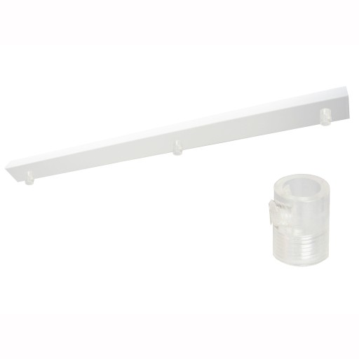 Podsufitka prostokątna do lampy 115cm 3 biała +00S