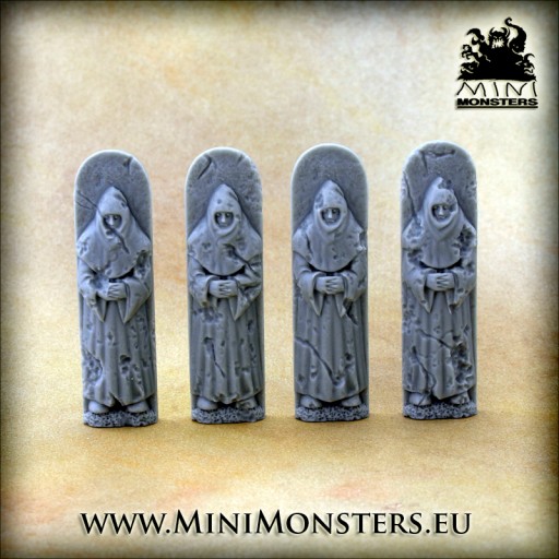 FIGURY (mnich) - 4szt. - Warhammer, Fantasy