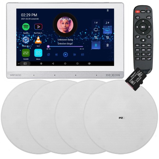 DEXON RADIO INTERNETOWE PODTYNKOWE Z BLUETOOTH SD
