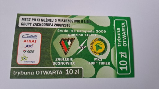 ZAGŁĘBIE SOSNOWIEC - TUR TUREK 11-11-2009