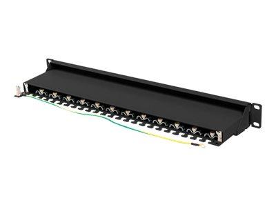 LANBERG patch panel 24 port 1U cat.7 FTP black