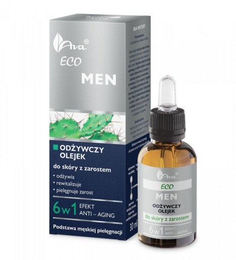AVA LABORATORIUM ECO MEN OLEJEK DO SKÓRY Z ZAROSTEM