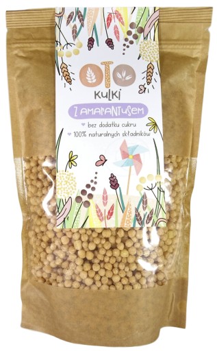 OTO kulki z amarantusem śniadaniowe bez cukru 100g