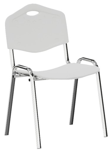Krzesło plastikowe szare ISO Plastic CR J.SZARE NS