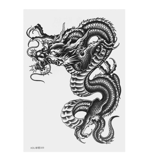 RAMIĘ TYMCZASOWE NAKLEJKI DRAGON BODY ART TRANSFER