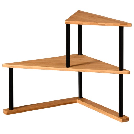 PÓŁKA KUCHENNA NAROŻNA NA BLAT ORGANIZER KUCHENNY NAROŻNY 40,5 x 41 cm
