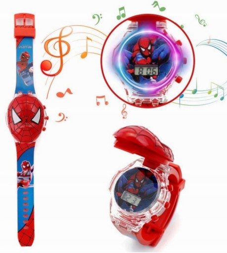 Zegarek Cyfrowy SPIDERMAN Gra Świeci dla dzieci