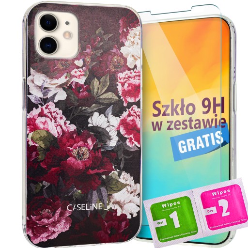 Etui do iPhone 11 case guma wzory silikon + Szkło
