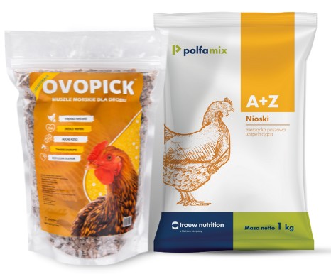 Witaminy dla kur niosek POLFAMIX A+Z 1KG + OVOPICK