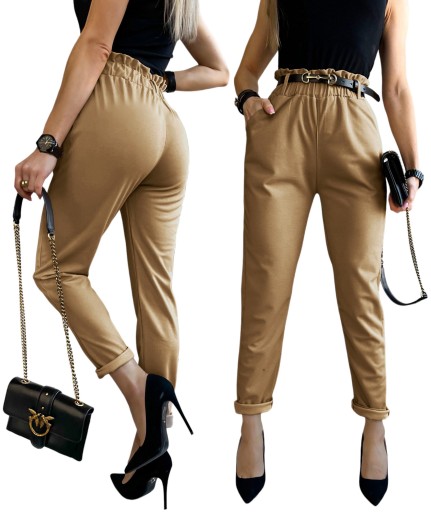 ELEGANCKIE SPODNIE DAMSKIE cygaretki modne wygodne
