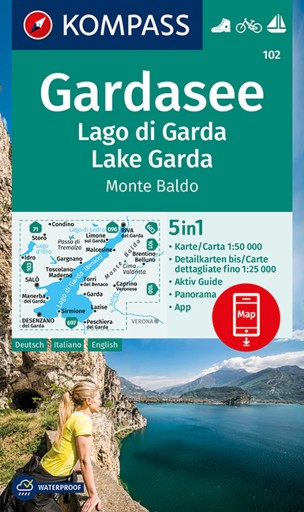 JEZIORO GARDA 102 mapa 1:50 000 KOMPASS 2021