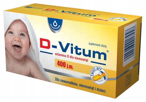D-VITUM WITAMINA D 400J.M. DLA NIEMOWLĄT 90 kapsułek