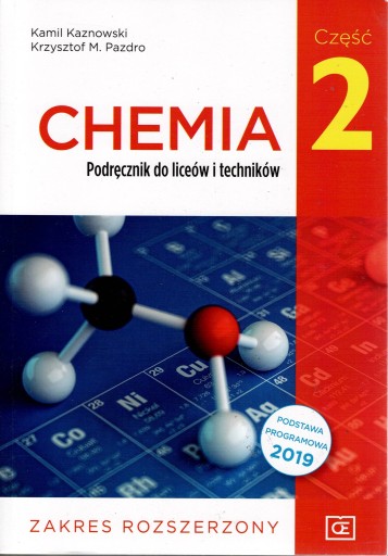 CHEMIA 2 ZAKRES ROZSZERZONY PAZDRO