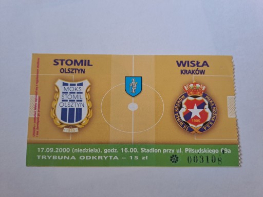 STOMIL OLSZTYN - WISŁA KRAKÓW 17-09-2000
