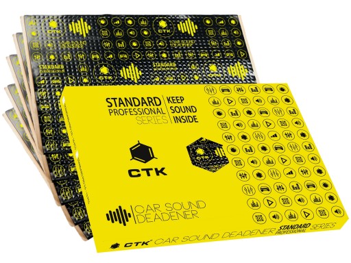 MATA BUTYLOWA Tłumiąca ALUBUTYL 2mm 16szt. 3m2 - CTK Professional 2.0 BOX