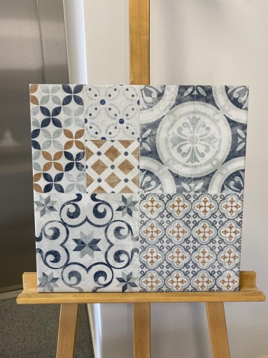 PIĘKNY PATCHWORK MULTIKOLOR DEKOR GRES PŁYTKI MAT