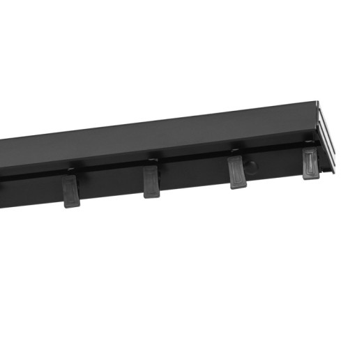 KARNISZ PCV Szyna sufitowa CZARNA osłoną 1-t 330cm
