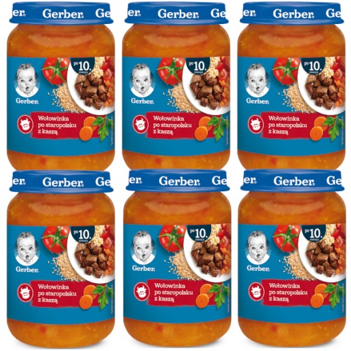 Gerber Wołowinka po staropolsku z kaszą 6x190g