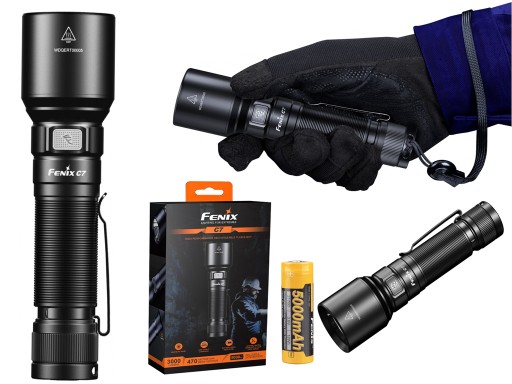 Fenix diodowa FENIX C7 / latarka ręczna + akumulator Fenix ARB-L21-5000